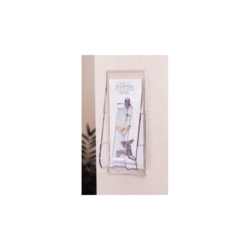 Stand-Tall Literature Rack, DLE, Clear