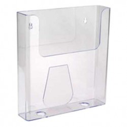 Budget A4 Wall Mount Brochure Holder with Keyholes