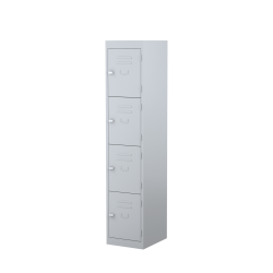 Locker 4 Tier Silver Key Lock