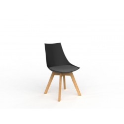 Luna Chair with Oak Base