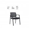 Ozone Mesh Chair Black Fabric