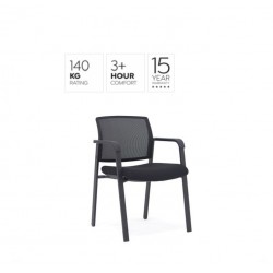Ozone Mesh Chair Black Fabric