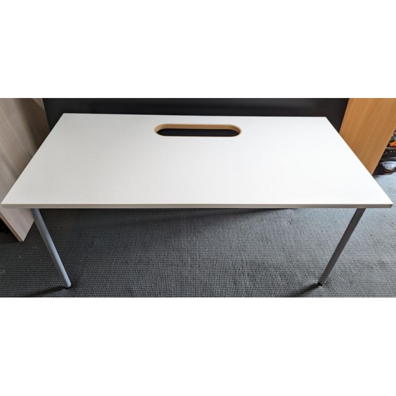 Preloved Desk 1550x750 mm White with Monitor/Laptop Stand