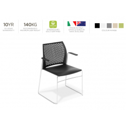 Net Chrome frame Chair with...