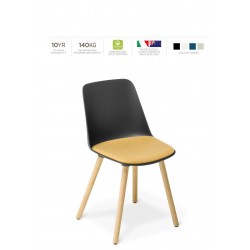 Max Timber Legs Chair With...