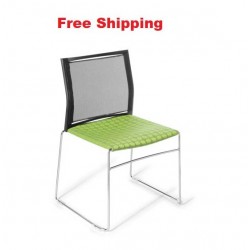 Web Mesh Chair With Seat Upholstered