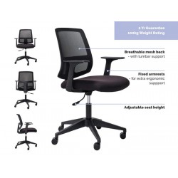 Mondo Brook Mesh Back Chair...