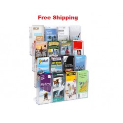 Lit Loc DLE x 16 Wall Mount Brochure Holder