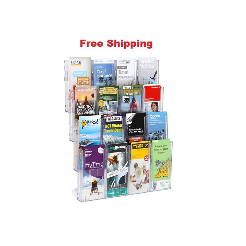 Lit Loc DLE x 16 Wall Mount Brochure Holder