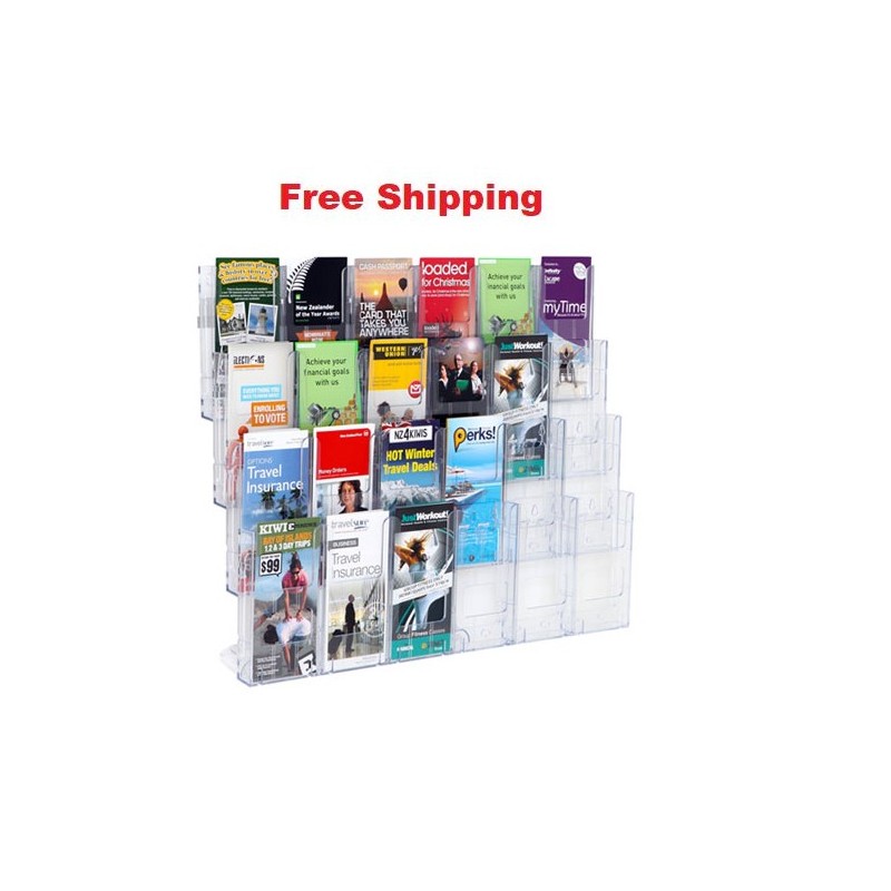 Lit Loc DLE x 24 Wall Mount Brochure Holder