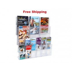 Lit Loc A4 x 6 + DLE x 12 Wall Mount Brochure Holder