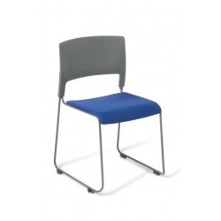Slim Chair With Seat Upholstered