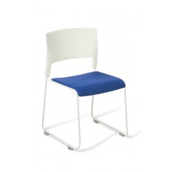 Slim Chair With Seat Upholstered