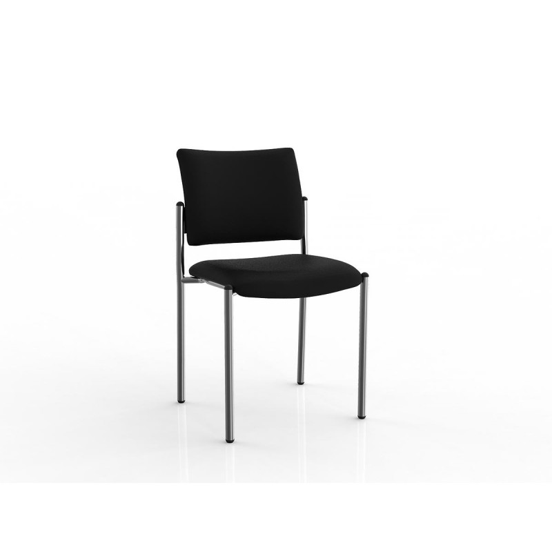 Que Stacker Chair Black PU