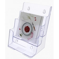 Free Standing/Wall Mounting A5 3-Tier Brochure Holder