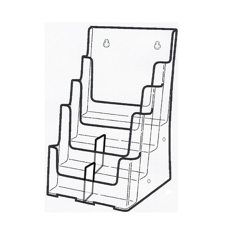 A4/DLE 4-Tier Brochure Holder