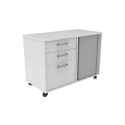 Accent Mascot Caddy (drawers/tambour) RH/LH Non-locking Mobile
