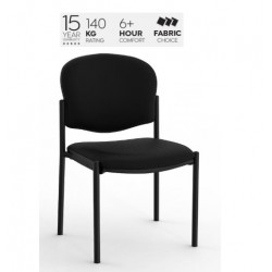 Raz 2 Stacker Chair Black PU