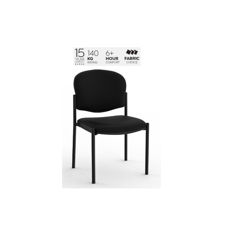 Raz 2 Stacker Chair Black PU