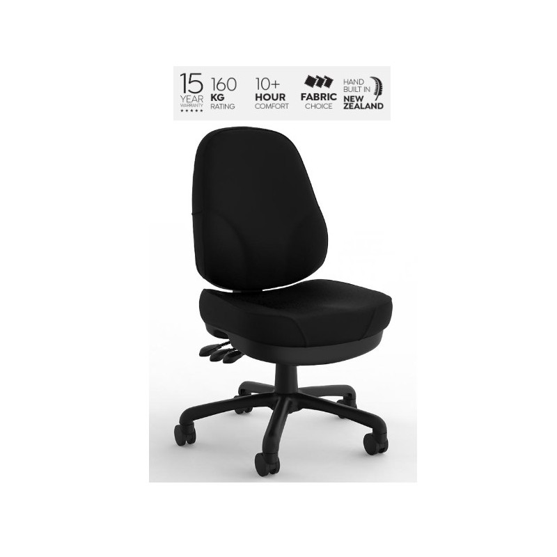 Plymouth Chair Black PU