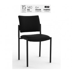 Que Stacker Chair Black PU