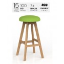 Luna Button Barstool Breathe Fabric