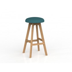 Luna Button Barstool Splice Fabric